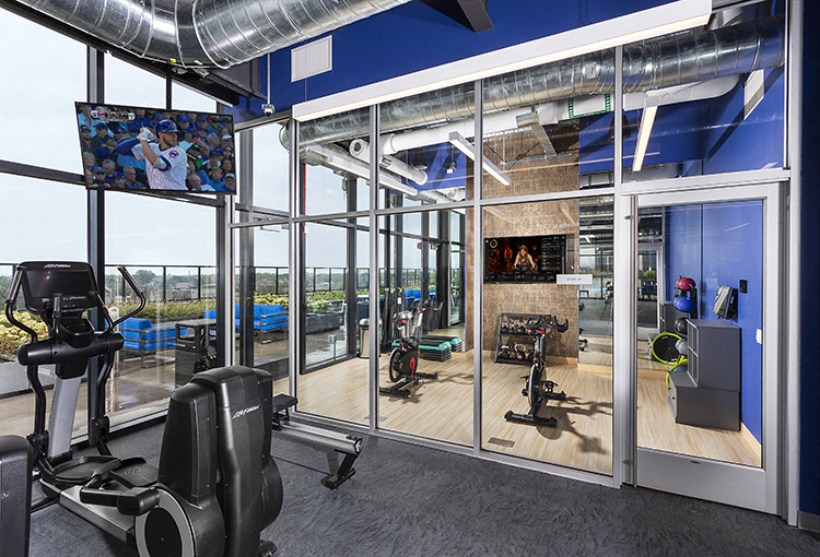 Training Studio at Residences at Addison Clark Apartments, Chicago